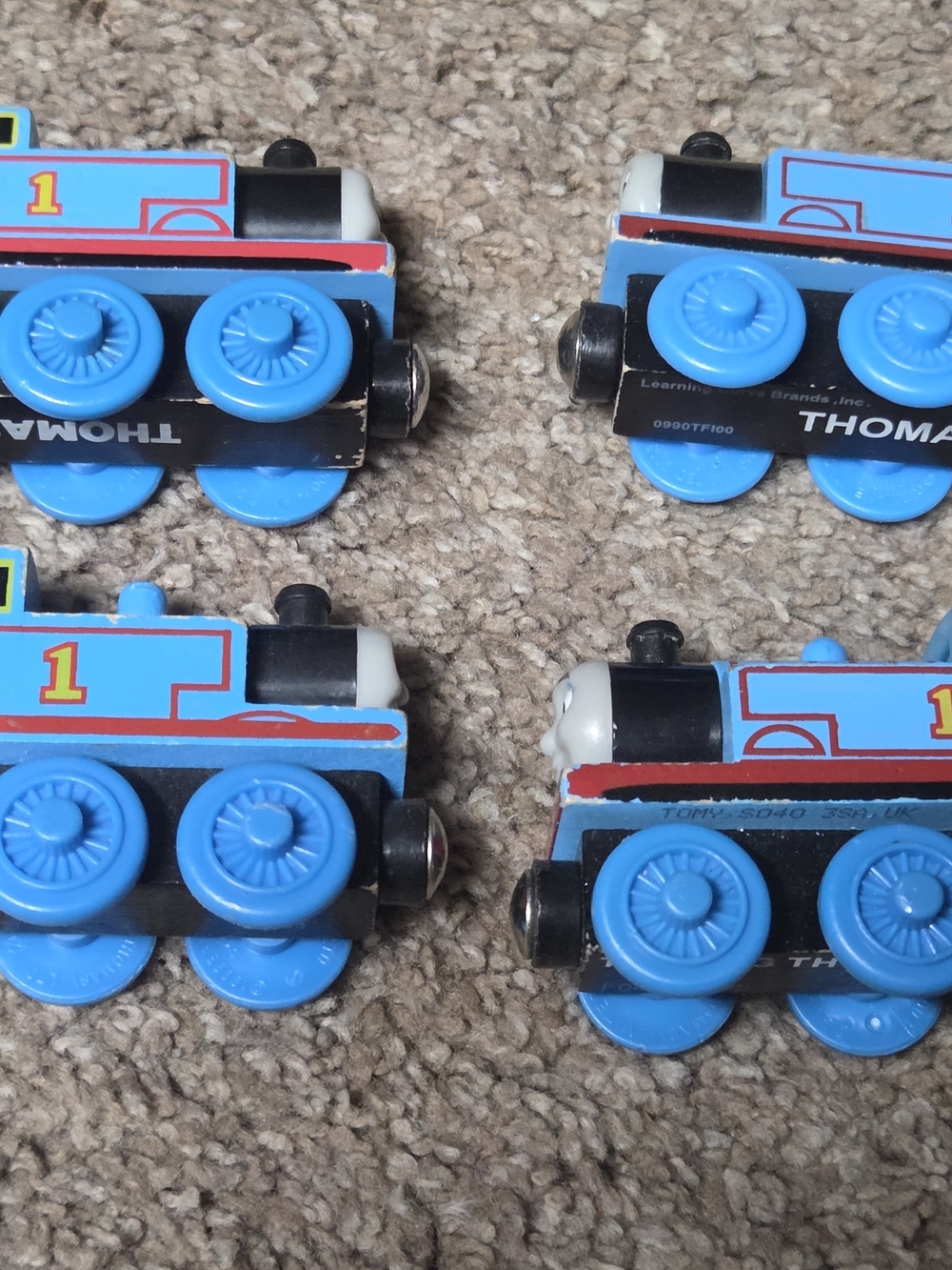 Thomas & Friends Blue Number 1 Train Toy - Pack of 4 Wooden Wood